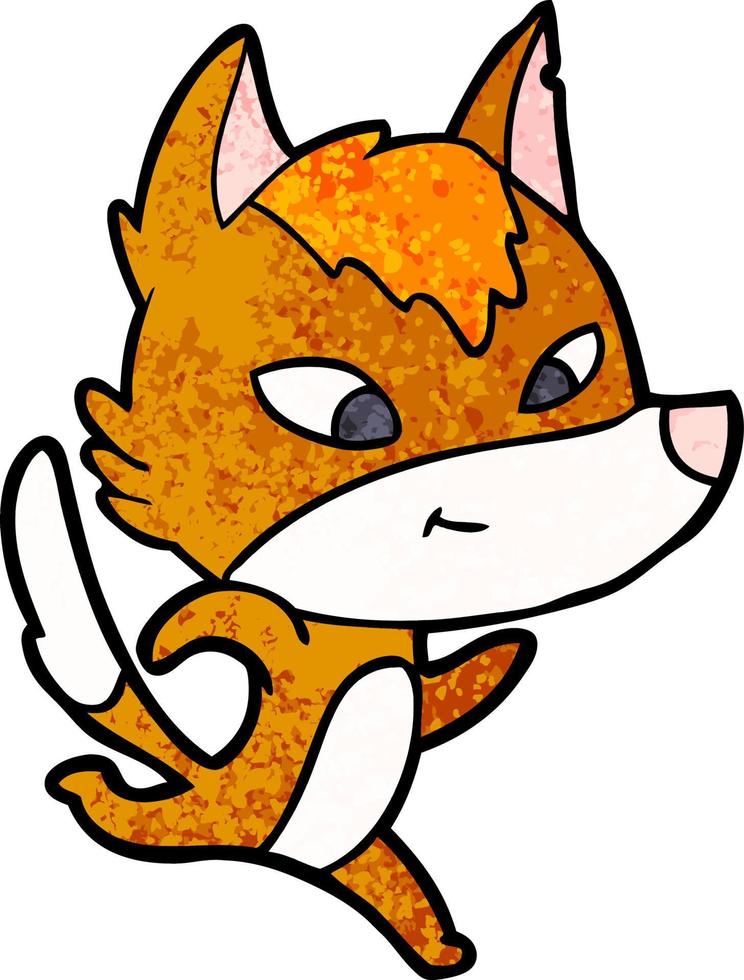 personnage de dessin animé de renard vecteur