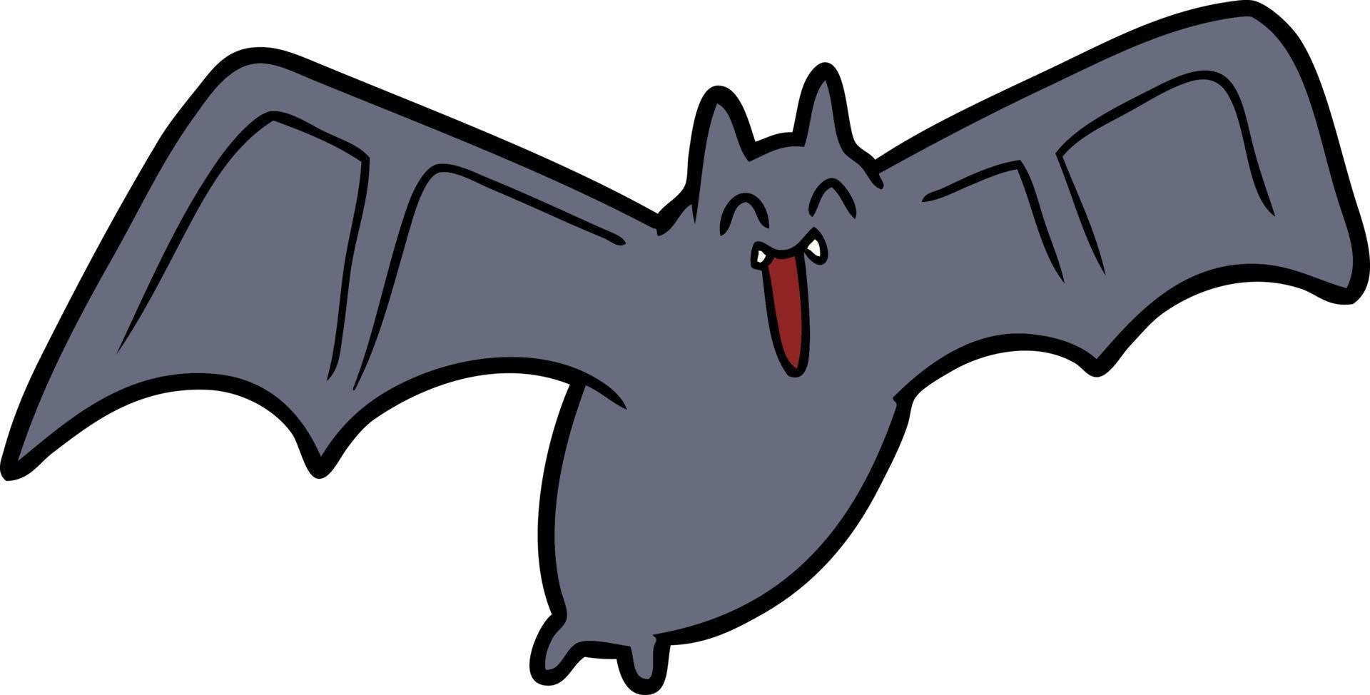 chauve-souris de dessin animé effrayant vecteur