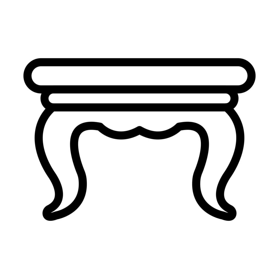conception d'icône de table vecteur