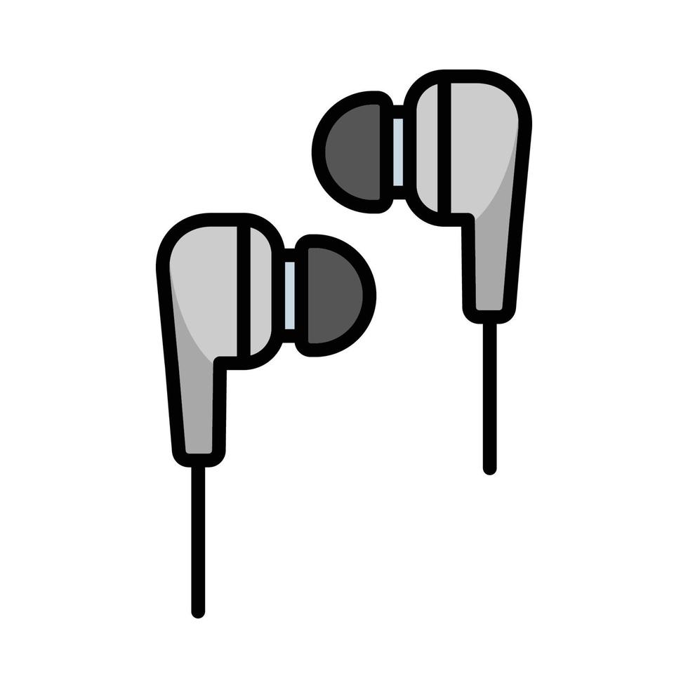 modèle de conception de vecteur d'icône d'écouteur