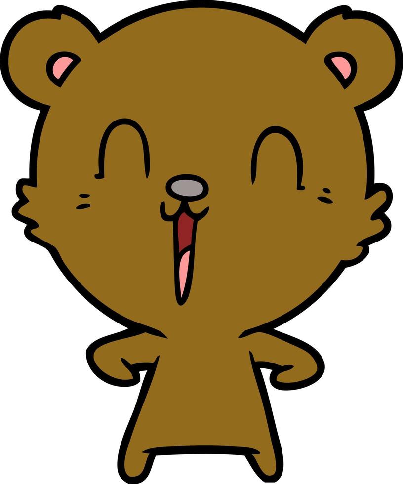 personnage de dessin animé d'ours vecteur