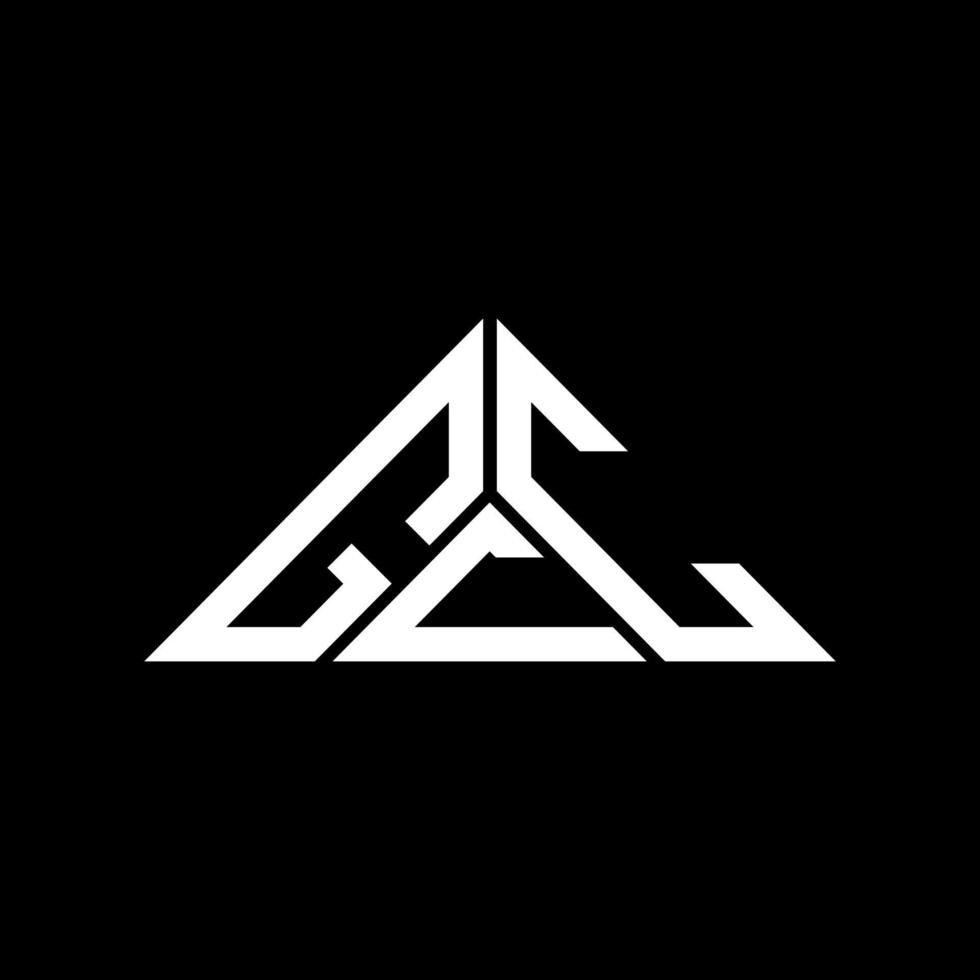 conception créative du logo gcc letter avec graphique vectoriel, logo gcc simple et moderne en forme de triangle. vecteur