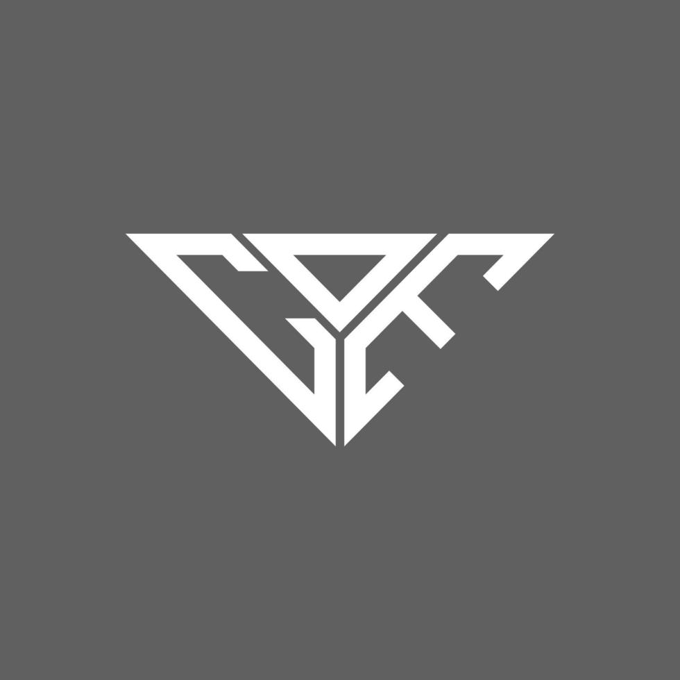 conception créative de logo de lettre cde avec graphique vectoriel, logo cde simple et moderne en forme de triangle. vecteur