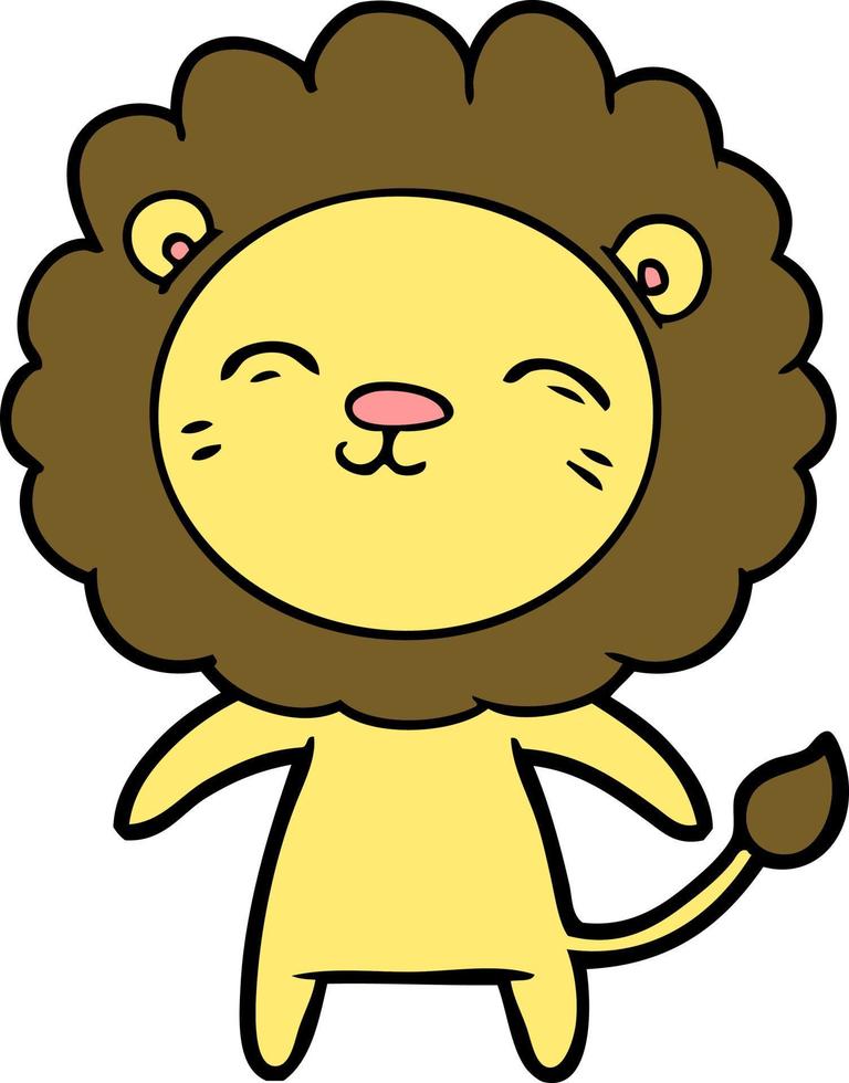 lion de dessin animé de vecteur