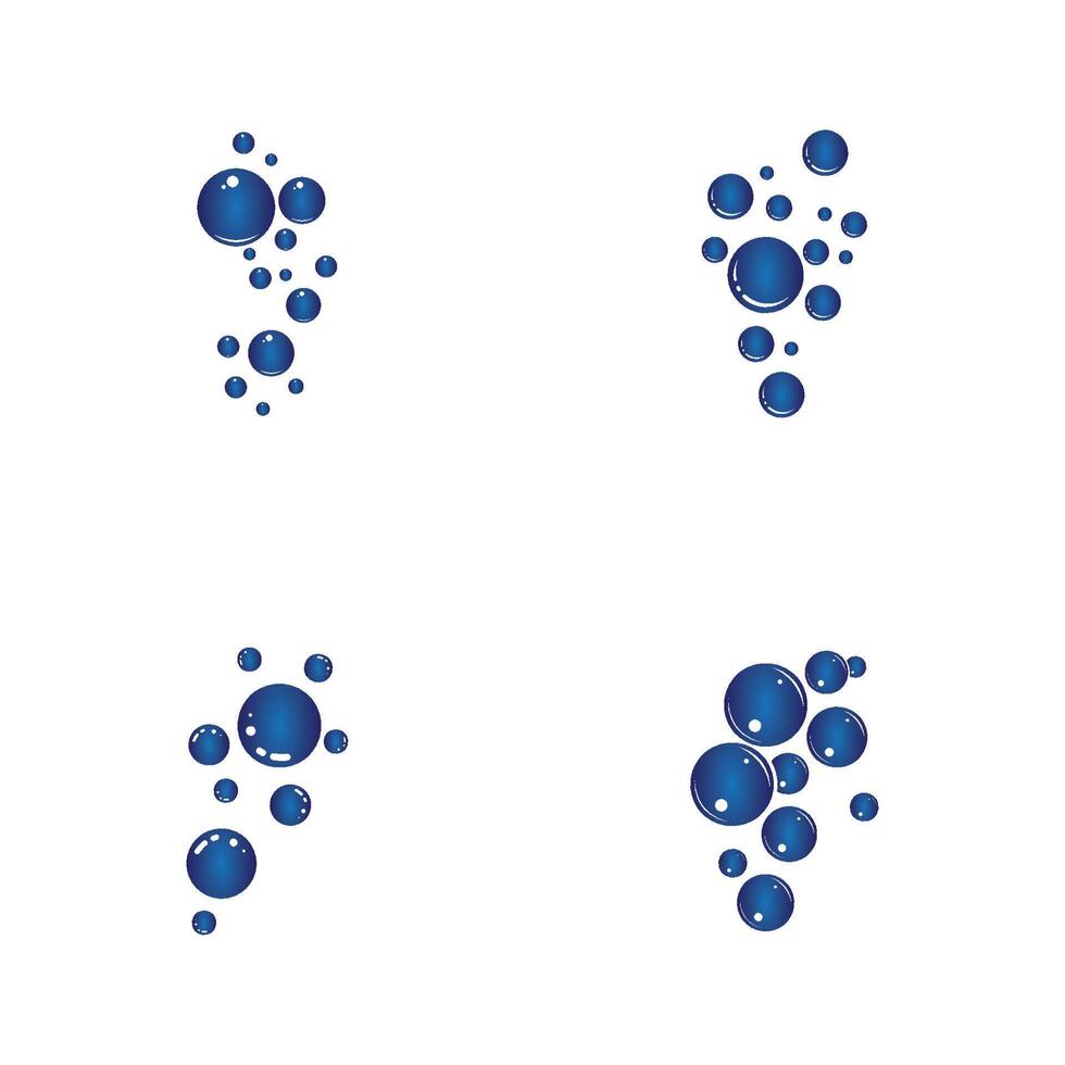 conception de vecteur d'illustration de bulle réaliste naturelle