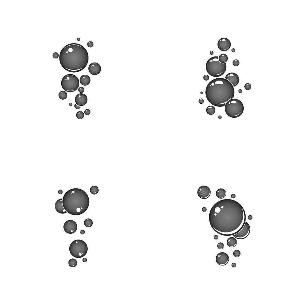 conception de vecteur d'illustration de bulle réaliste naturelle