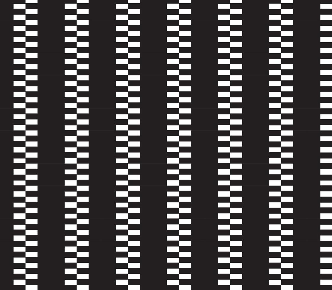 bordure de motif abstrait sans couture rayures carrées noires, grises et blanches beau tissu de motif de labyrinthe géométrique. vecteur