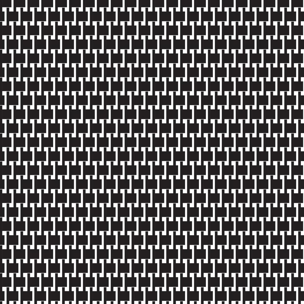 bordure de motif abstrait imprimé sans couture rayures carrées noires, grises et blanches beau tissu de motif de labyrinthe géométrique. vecteur