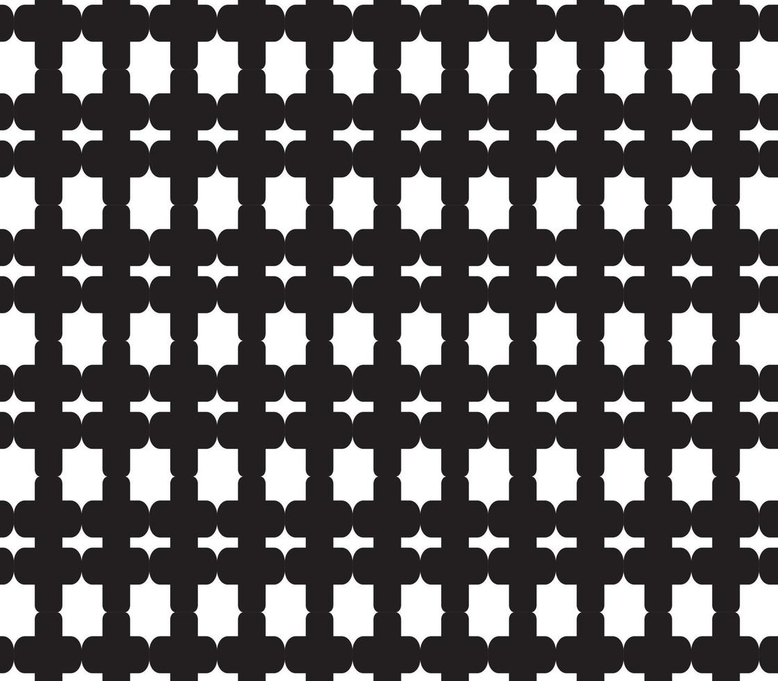 bordure de motif abstrait sans couture rayures carrées noires, grises et blanches beau tissu de motif de labyrinthe géométrique. vecteur