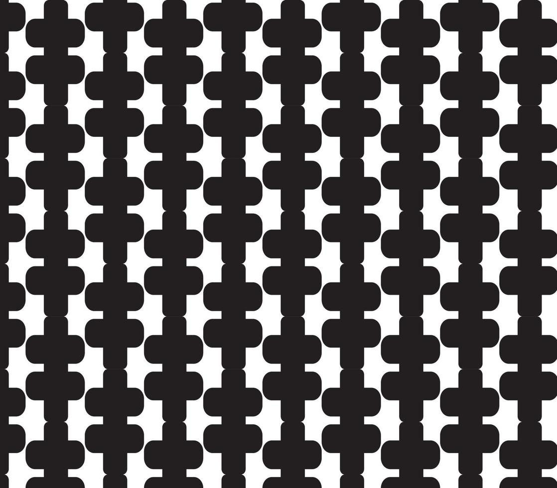 bordure de motif abstrait sans couture rayures carrées noires, grises et blanches beau tissu de motif de labyrinthe géométrique. vecteur