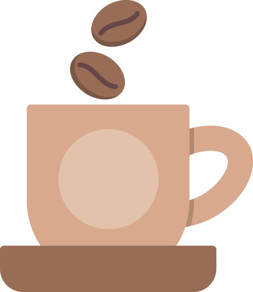 icône plate de café vecteur