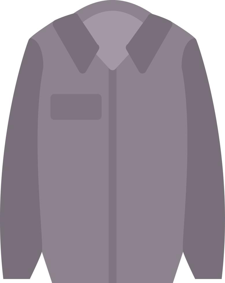 icône plate manteau vecteur