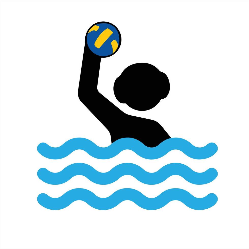 sport de water-polo vecteur