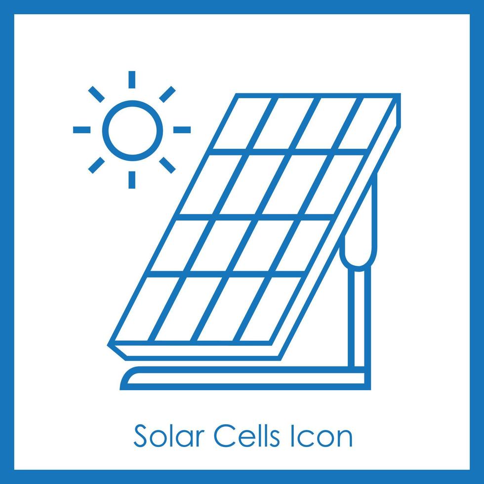 illustration vectorielle d'icône de cellule solaire pour le concepteur. vecteur