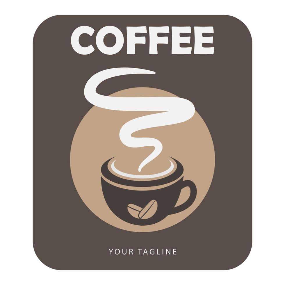 vecteur de logo de café