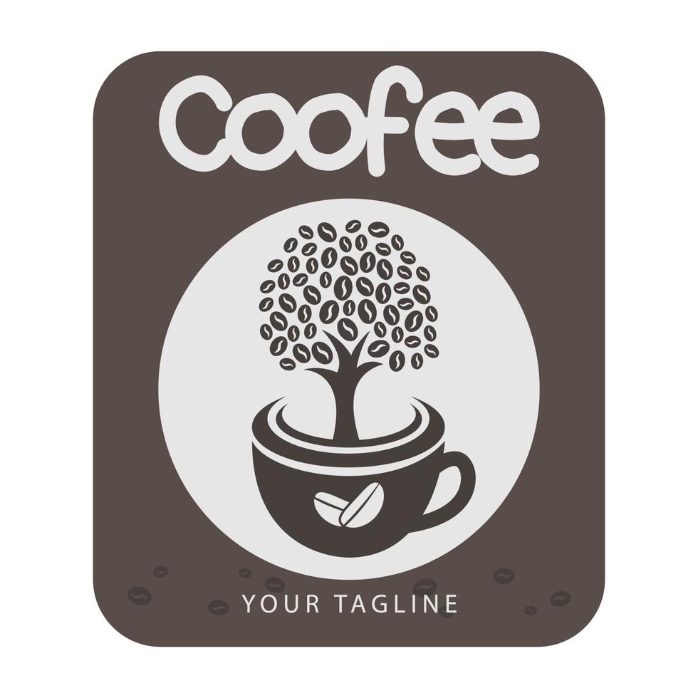 vecteur de logo de café