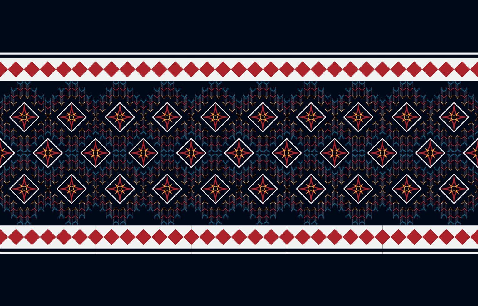 motif ethnique géométrique sans soudure. modèle sans couture ethnique. conception pour les affaires de tissu, rideau, arrière-plan, tapis, papier peint, vêtements, emballage, batik, tissu, illustration vectorielle. vecteur