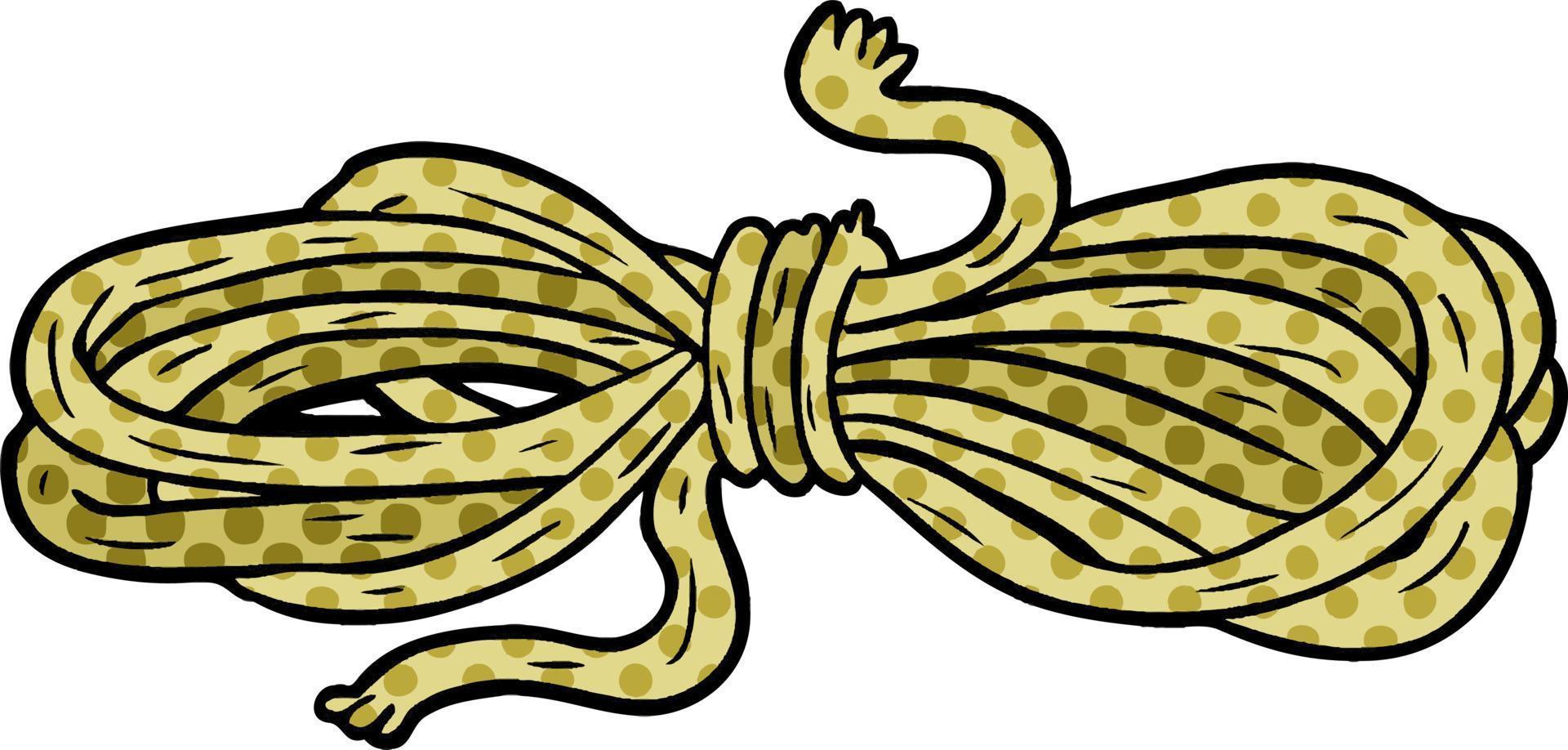 corde brune de dessin animé vecteur