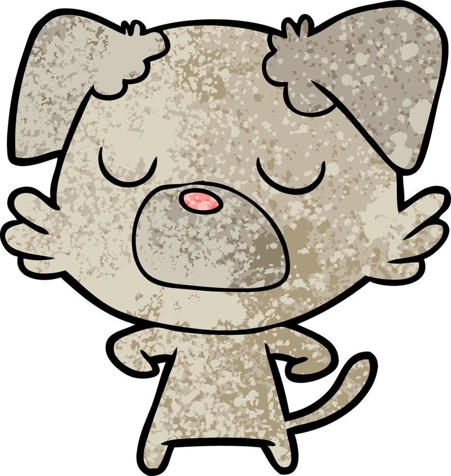 personnage de chien de dessin animé vecteur