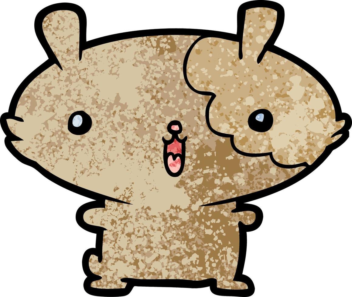 personnage de dessin animé de hamster vecteur