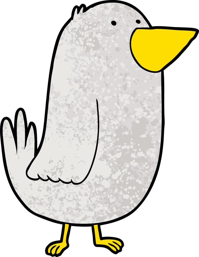 personnage de dessin animé oiseau vecteur