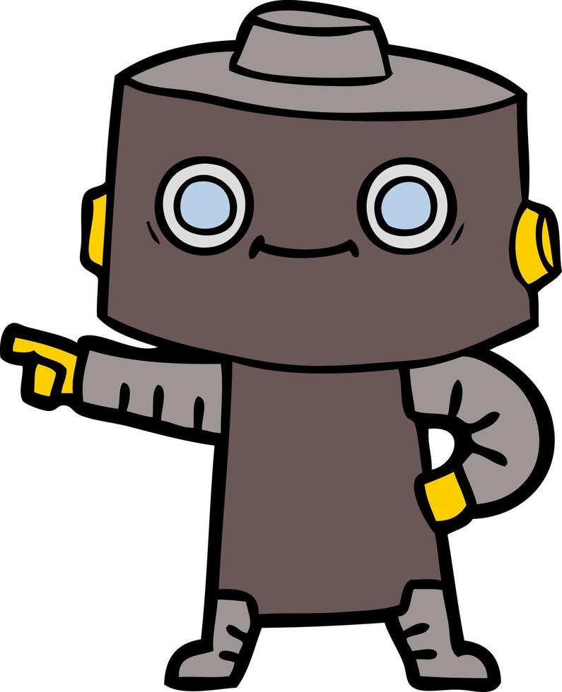 personnage de robot de dessin animé vecteur