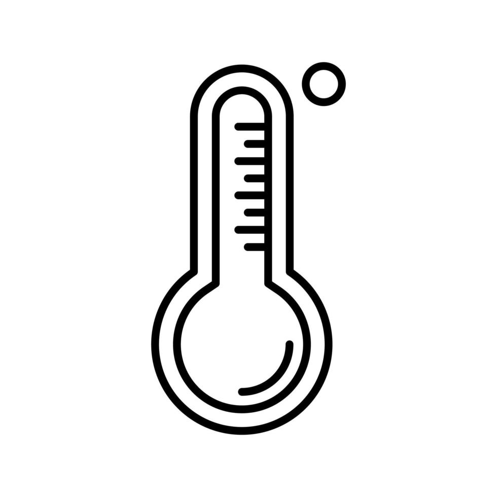 icône de vecteur de thermomètre