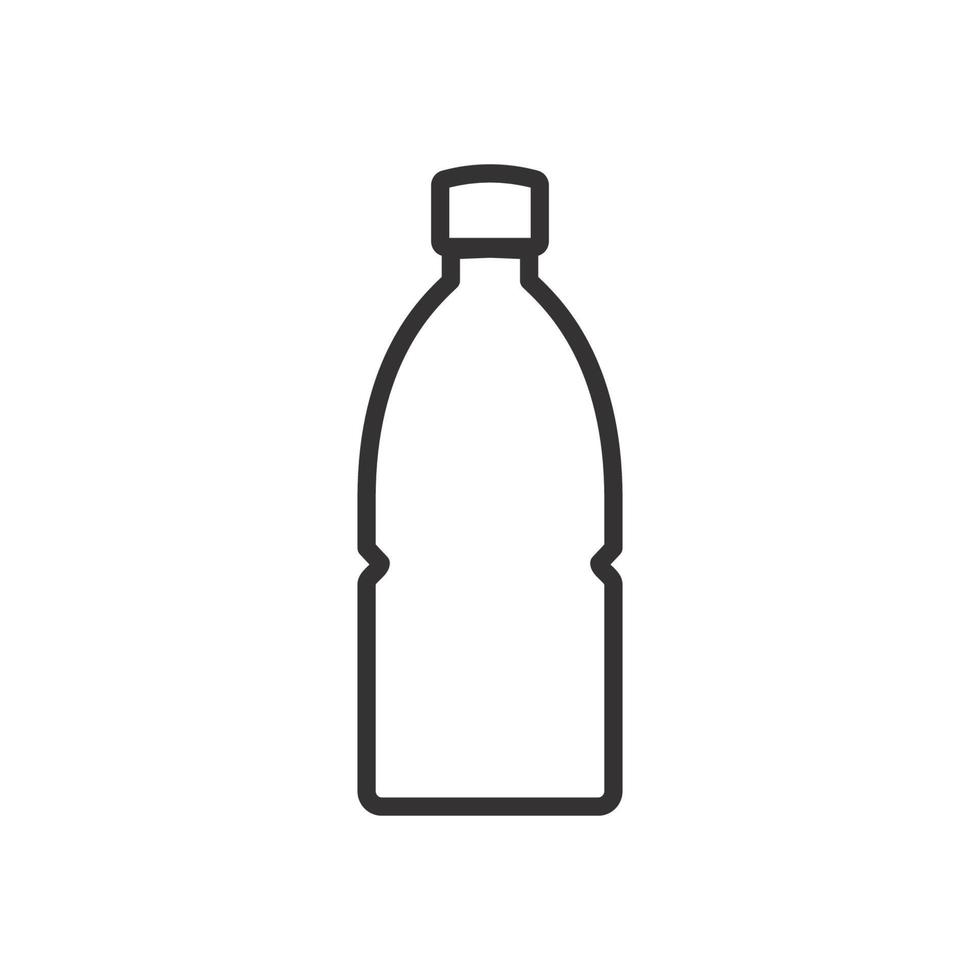 bouteille icône vecteur logo modèle plat branché