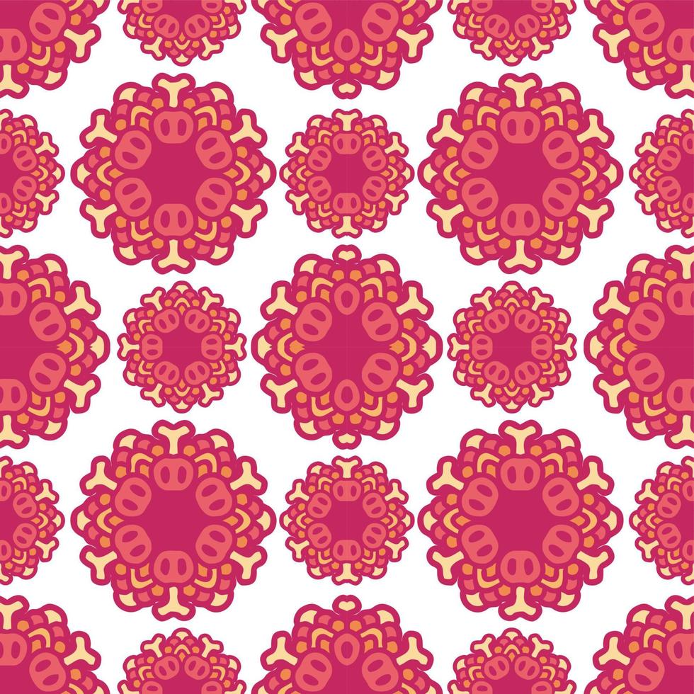 motif abstrait sans soudure avec des motifs floraux à des fins textiles, etc. vecteur