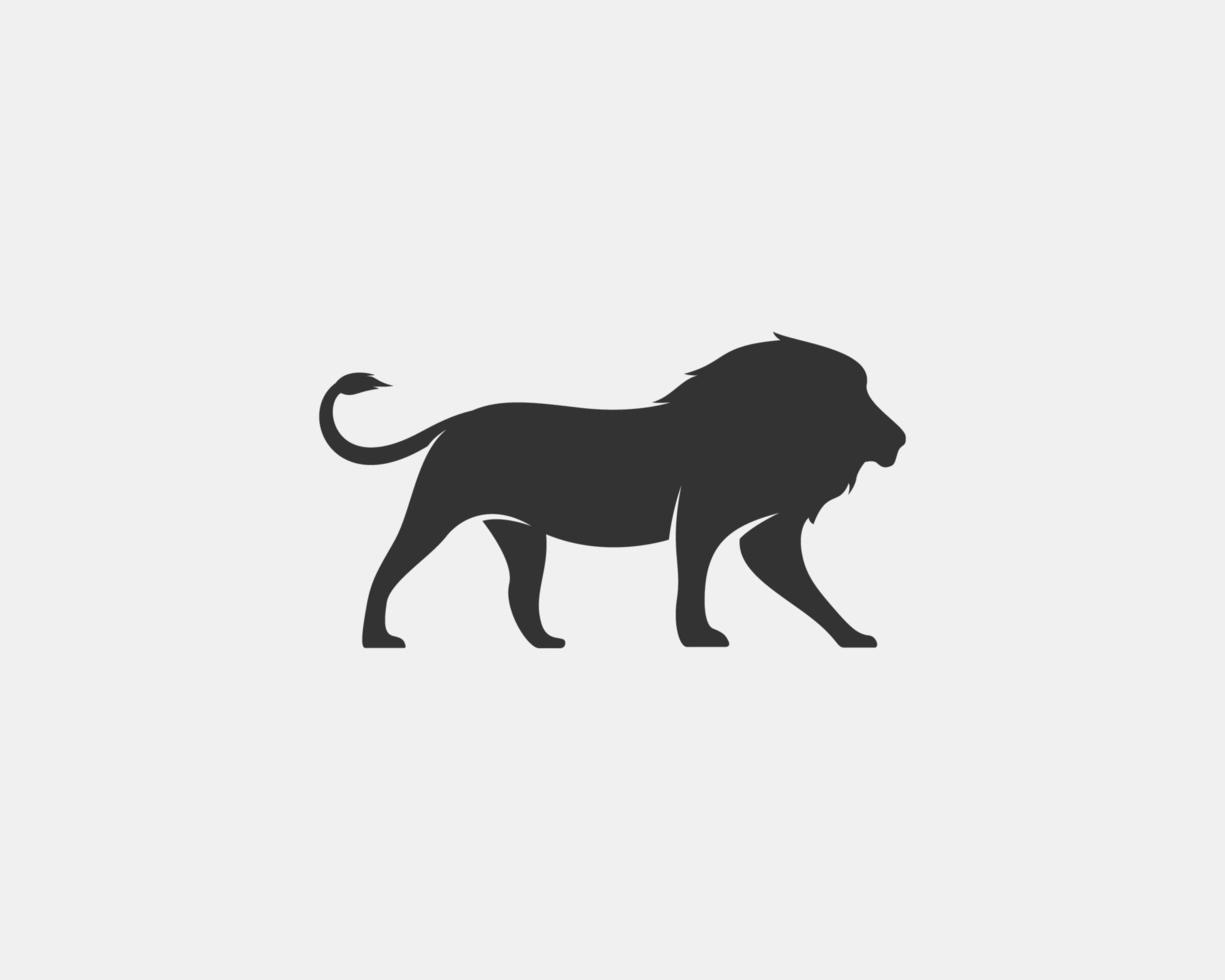 silhouette vecteur lion