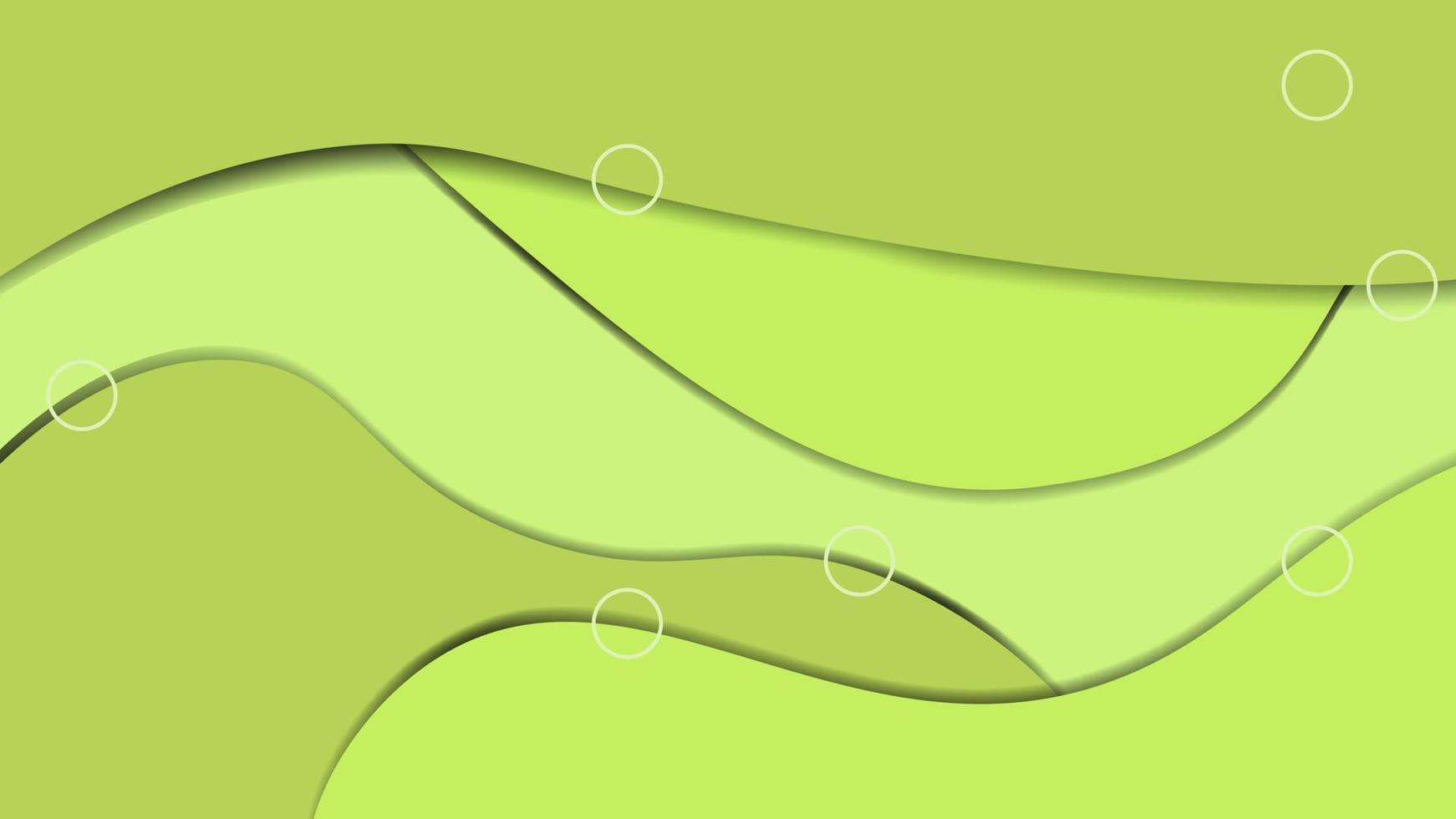arrière-plan flexible avec ombre et couleur web verte. adapté à la bannière, au dépliant, au Web, au bureau, etc. vecteur