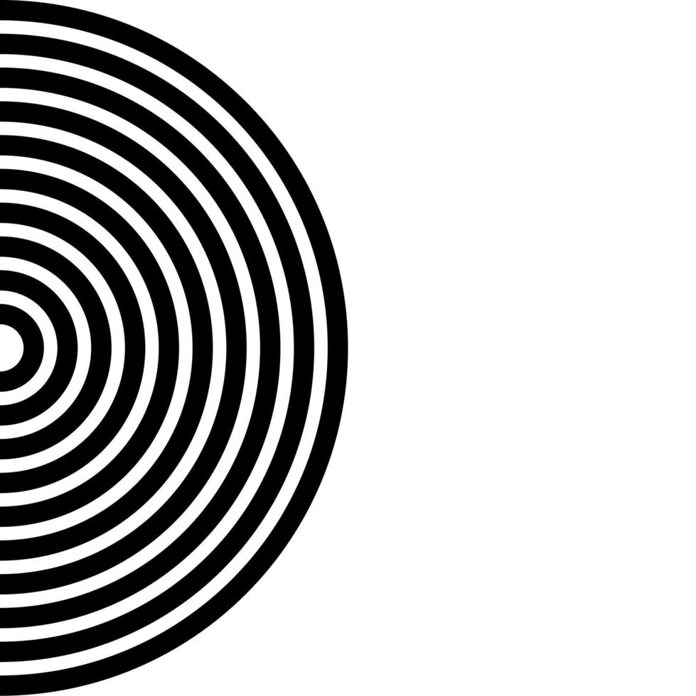motif de motif demi-cercle harmonieux pour élément orné, de décoration ou de conception graphique. illustration vectorielle vecteur