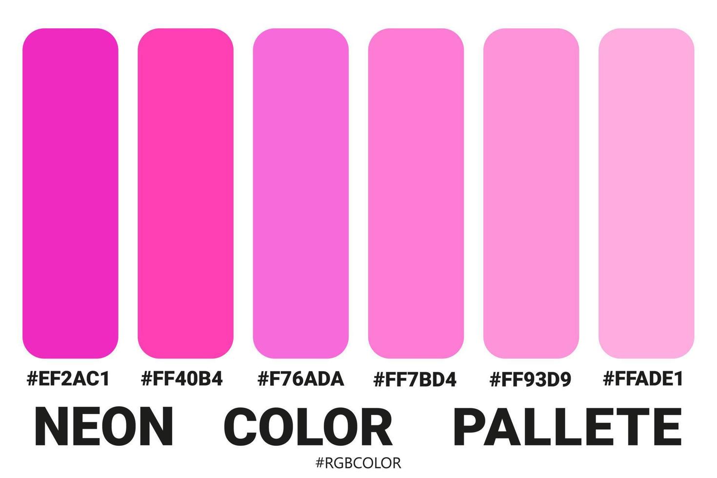 une collection de palettes de couleurs précises avec des codes, parfaites pour être utilisées par les illustrateurs vecteur