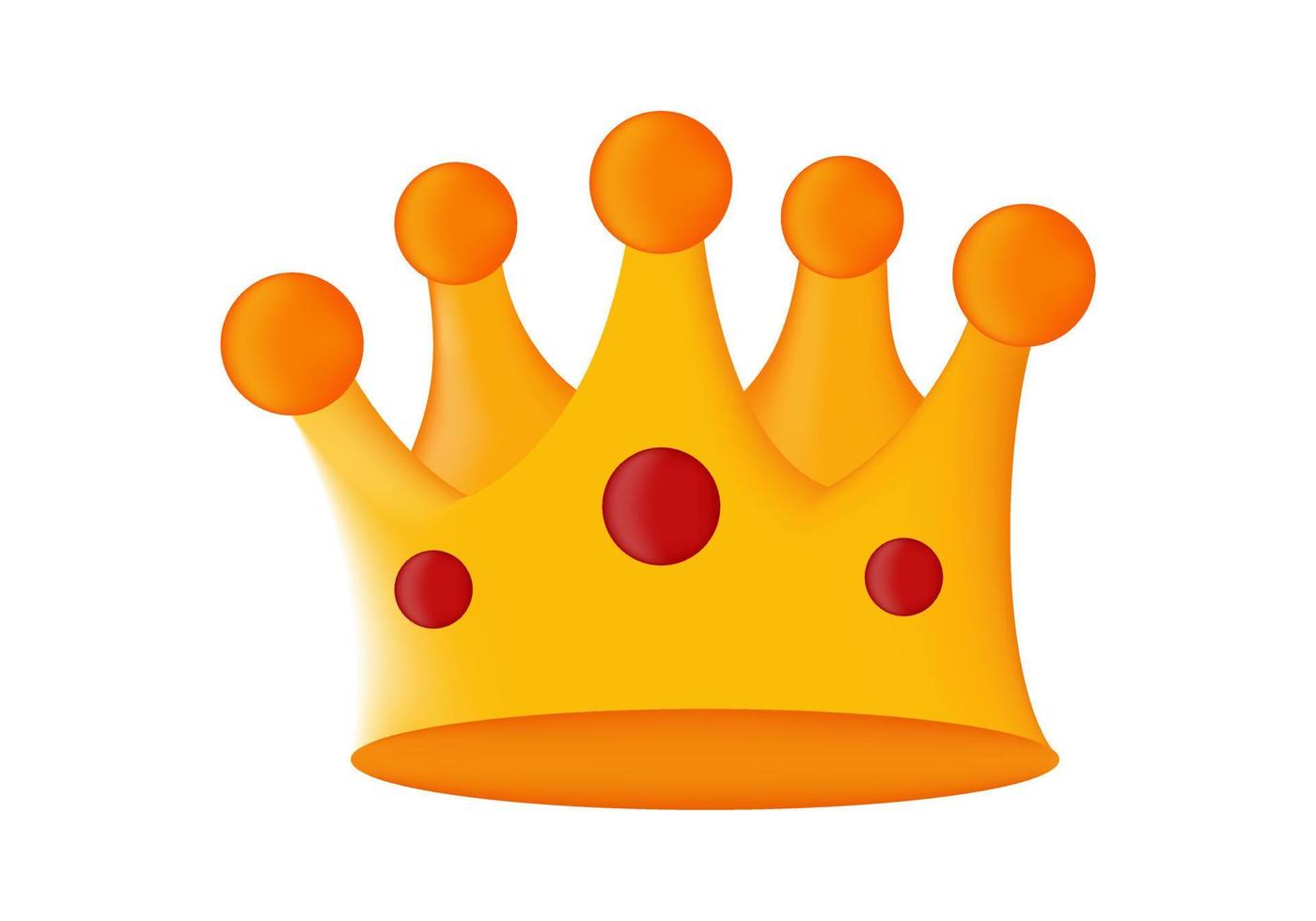 illustration de couronne de roi d'or avec technique de maillage vecteur