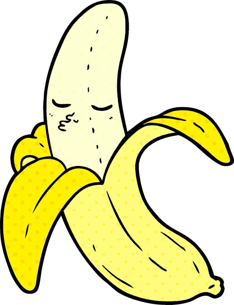 banane de dessin animé de vecteur