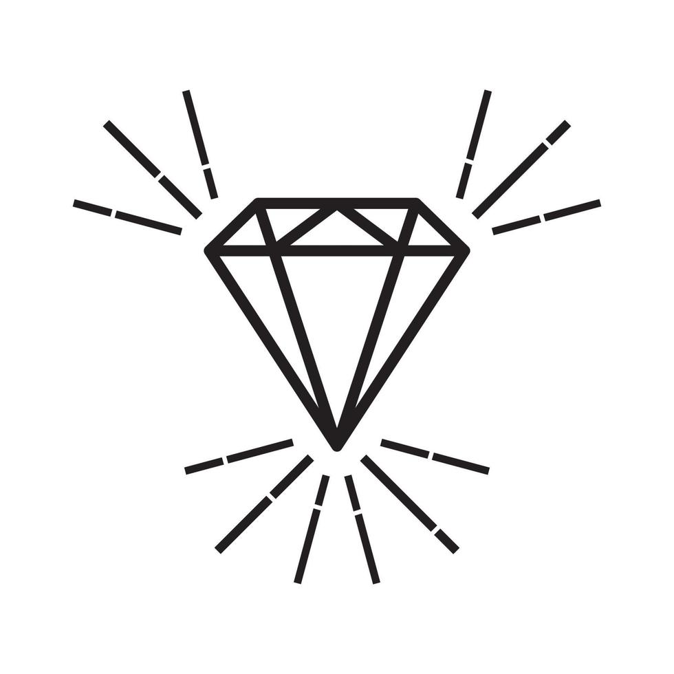 icône de vecteur de modèle de logo de diamant