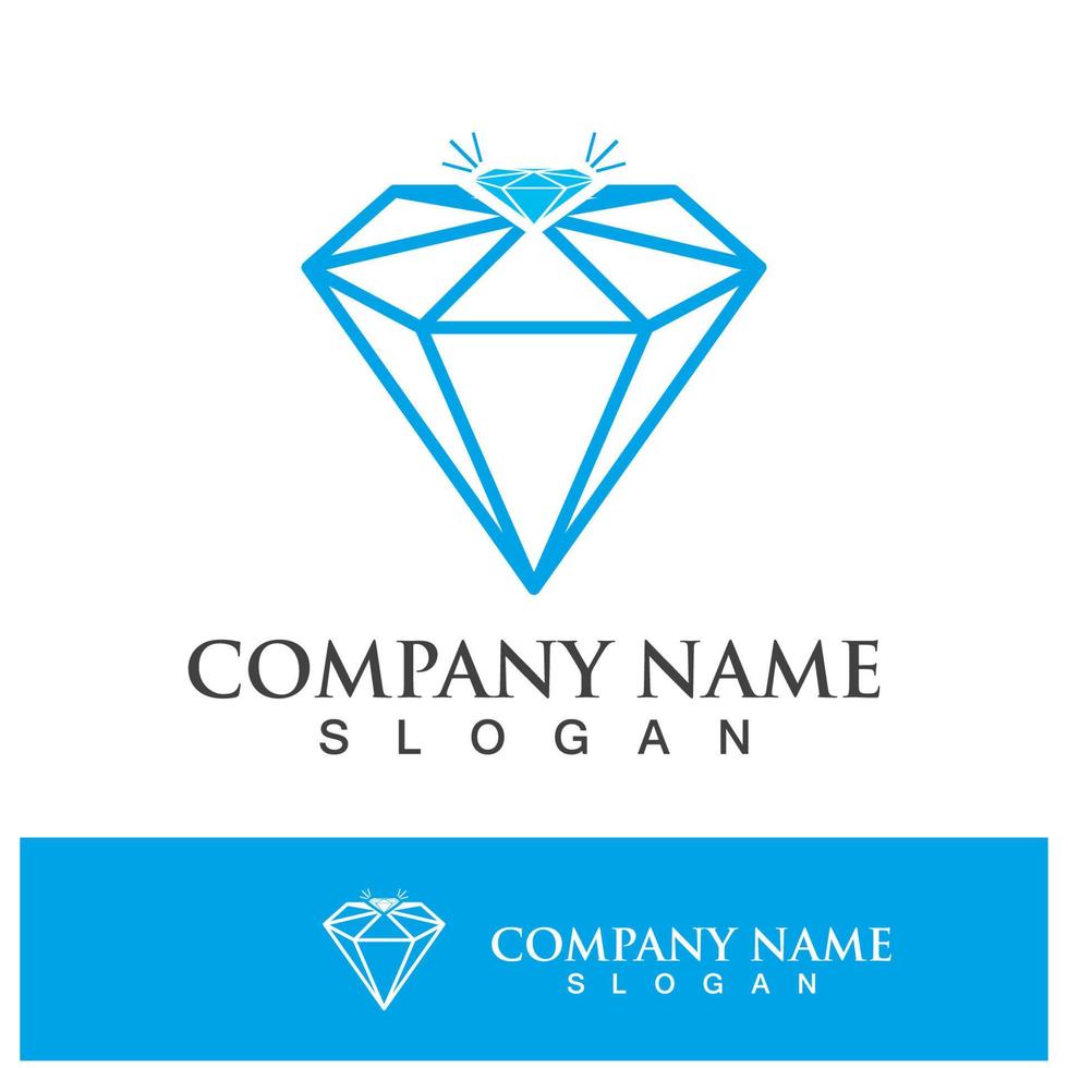 icône de vecteur de modèle de logo de diamant