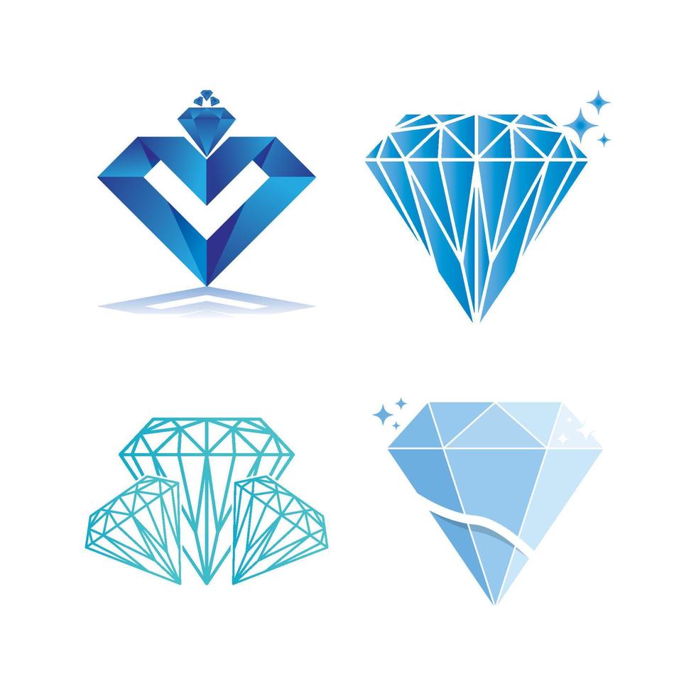 icône de vecteur de modèle de logo de diamant