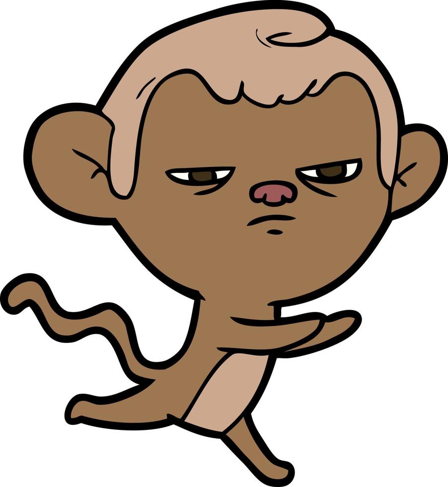 personnage de singe de dessin animé vecteur