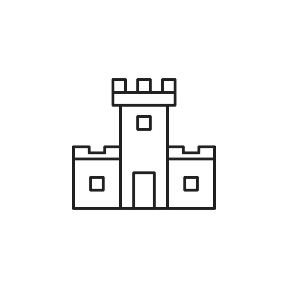 vecteur de château pour la présentation de l'icône du symbole du site Web