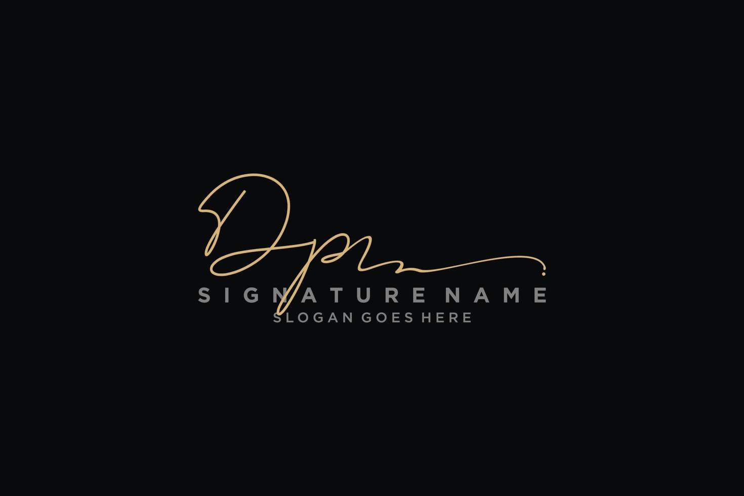initiale dp lettre signature logo modèle design élégant logo signe symbole modèle vecteur icône