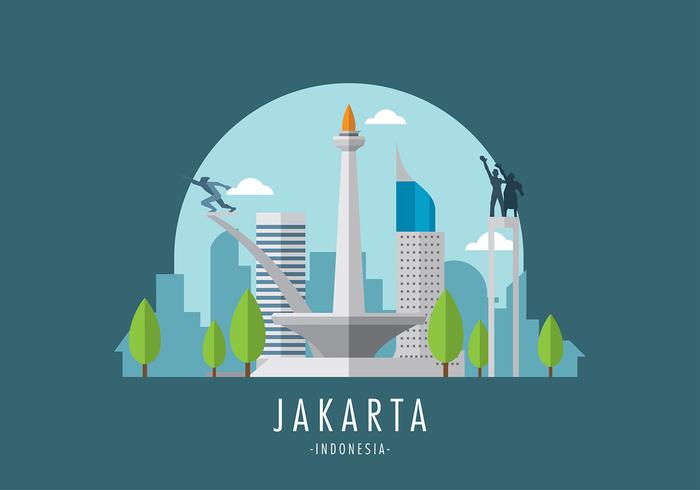 Vecteur monas jakarta