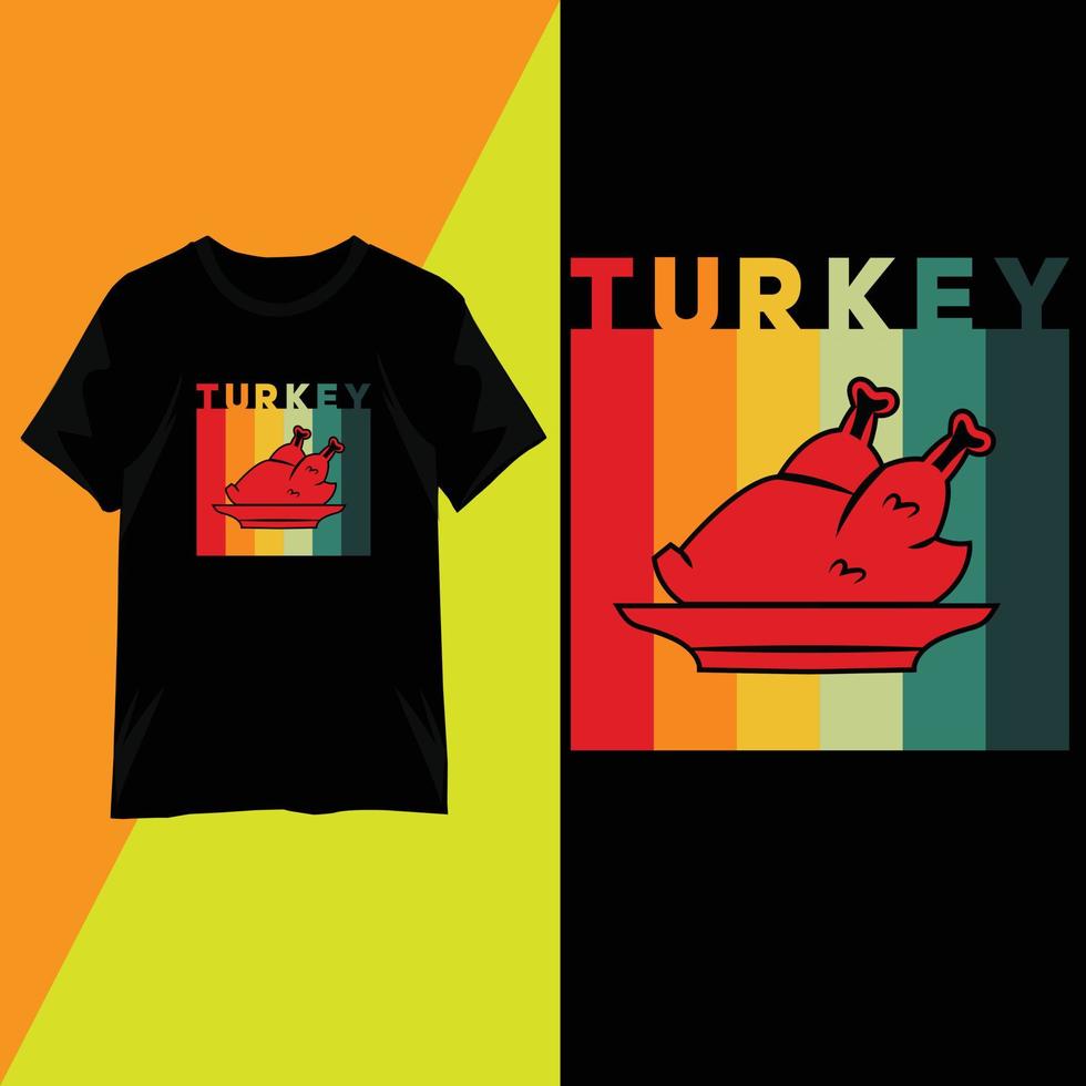 conception de t-shirt à la mode pour le jour de thanksgiving vecteur