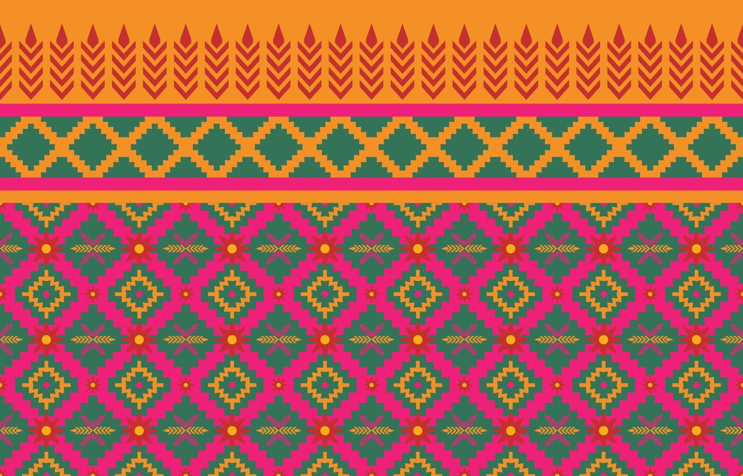 motif géométrique triangle coloré, style de texture ethnique tribal, conception pour l'impression sur les produits, arrière-plan, écharpe, vêtements, emballage, tissu, illustration vectorielle. vecteur