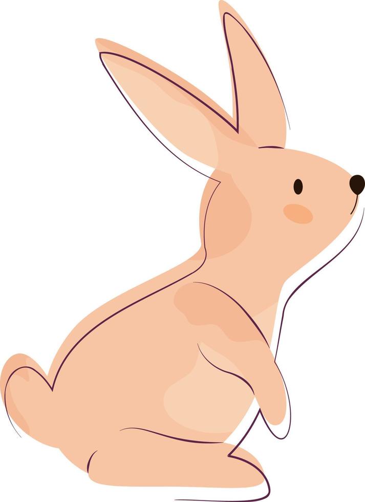 illustration de lapin mignon vecteur