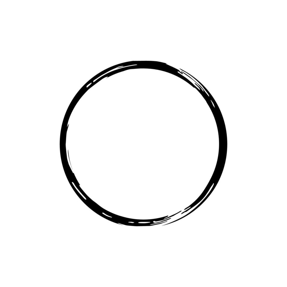 symbole d'icône de cercle zen. illustration zen pour logo, cadre d'art, illustration d'art, site Web ou élément de conception graphique. illustration vectorielle vecteur