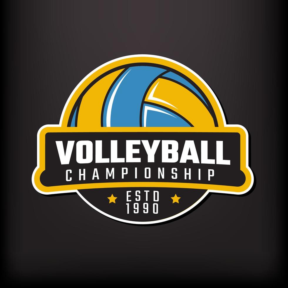 logo vectoriel de championnat ou de club de volley-ball