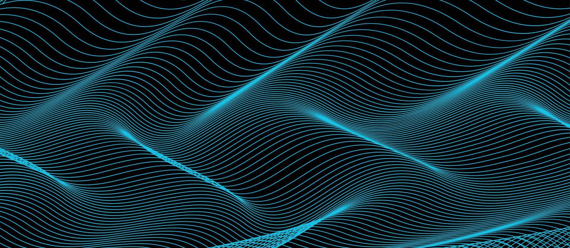 abstrait bleu sarcelle foncé avec onde lumineuse. fond d'eau turquoise floue. illustration vectorielle pour votre conception graphique vecteur