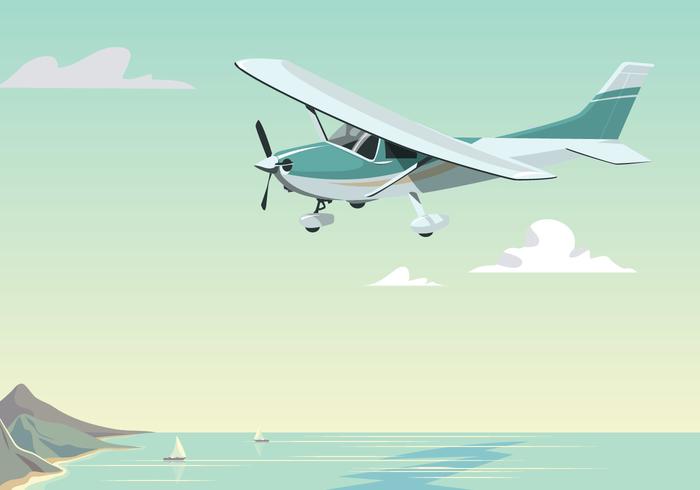 Cessna voler au cours de la journée vecteur