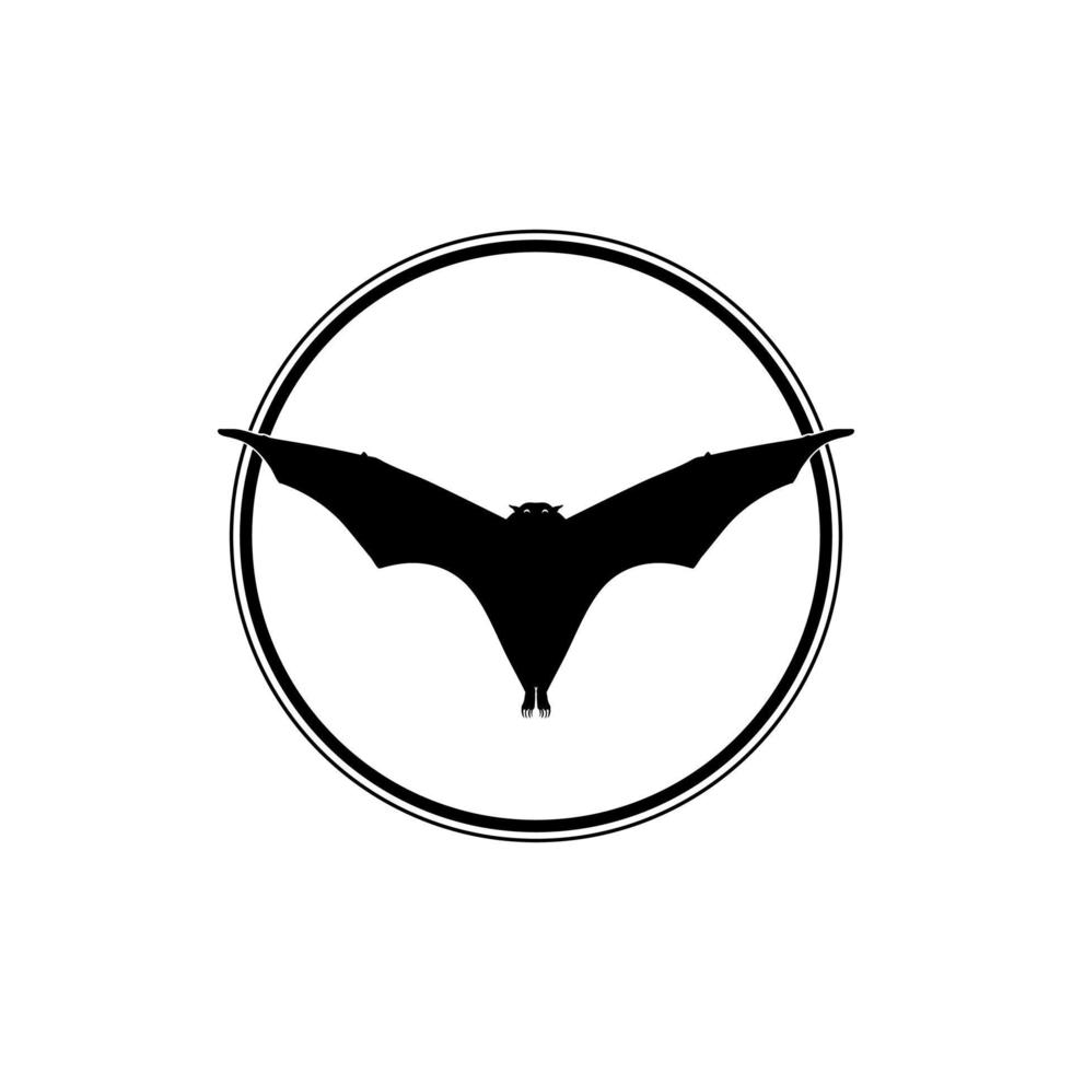 silhouette du renard volant ou de la chauve-souris pour l'icône, le symbole, le pictogramme, le logo, le site Web ou l'élément de conception graphique. illustration vectorielle vecteur